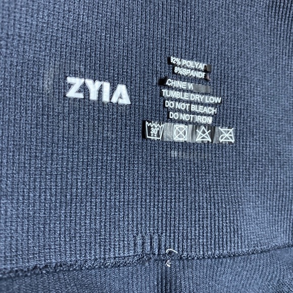 Zyia Activewear New/other Leggings Gray Seamless Perforated Womens Size Medium - Picture 9 of 11